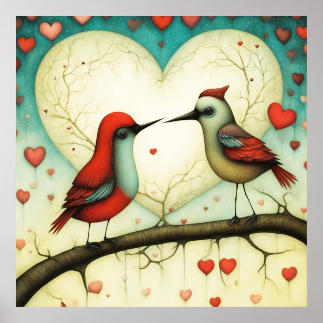 Affiche Amour d'oiseau 1 (Devant)