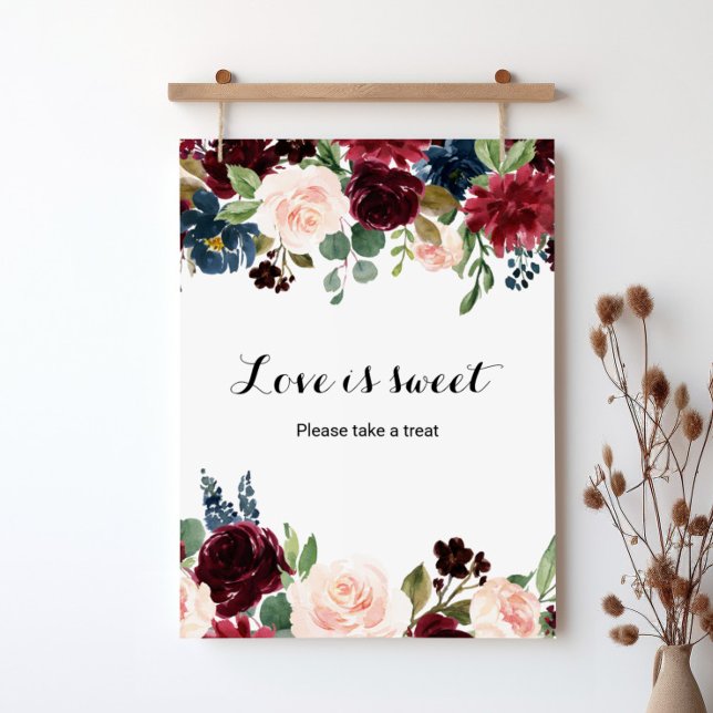 Affiche Amour doux d'automne rustique étincelant de Bourgo (Créateur téléchargé)