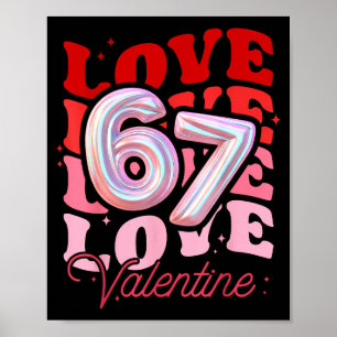 Affiche Amour Drôle 67 Six Sept Saint Valentin 6 7 Pour Pe
