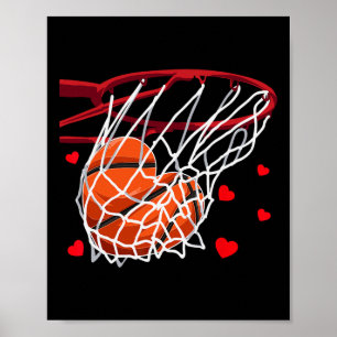 Affiche Amour Drôle Squelette Forme de Coeur Joyeuse Saint