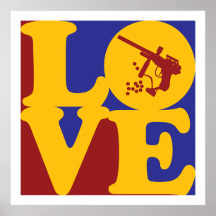 Affiche Amour du Paintball
