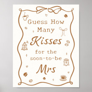 Affiche Amour en Infusion Baby Shower Devinez combien de B