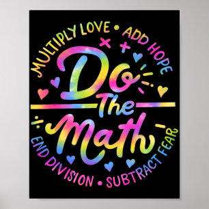 Affiche Amour Espoir Peur Faire Les Maths Test Day Stade T