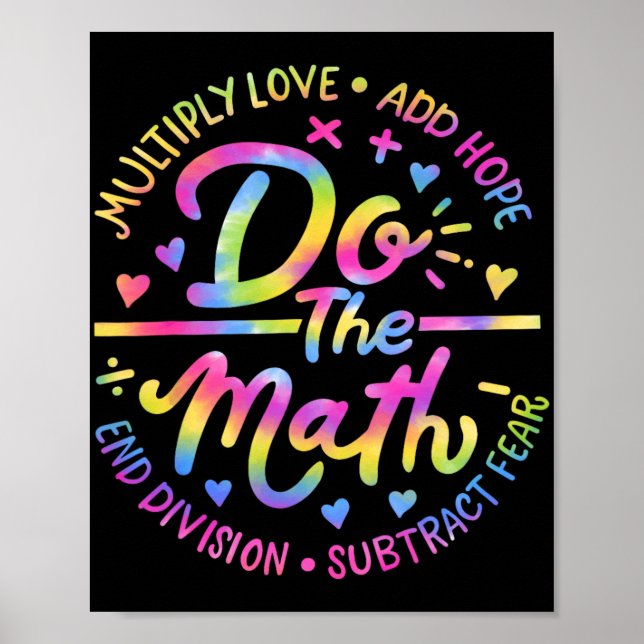 Affiche Amour Espoir Peur Faire Les Maths Test Day Stade T (Devant)