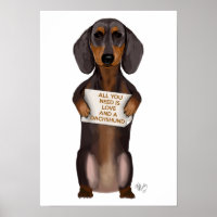 Amour et Dachshund