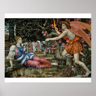 Affiche Amour et le premier (huile sur la toile)