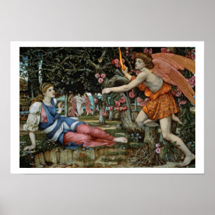 Affiche Amour et le premier (huile sur la toile)