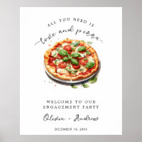 Amour et Pizza Engagement Mariage de bienvenue
