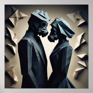 Affiche AMOUR ET RÉSISTANCE Origami