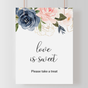Affiche Amour Floral Automnal Exquis est Doux