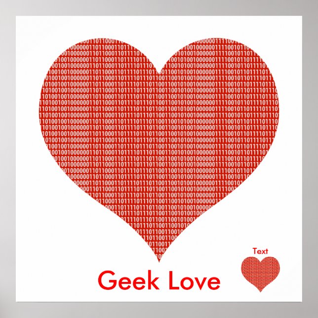 Affiche Amour geek (Devant)