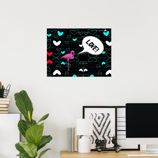 Affiche Amour hjärtan (Bureau à domicile)