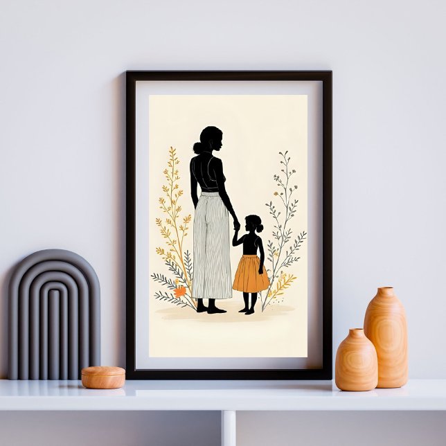Affiche Amour inexprimé - Mère et enfant III (Créateur téléchargé)