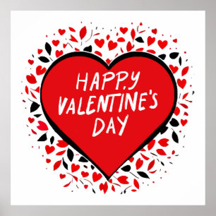 Affiche Amour infini pour la Saint-Valentin