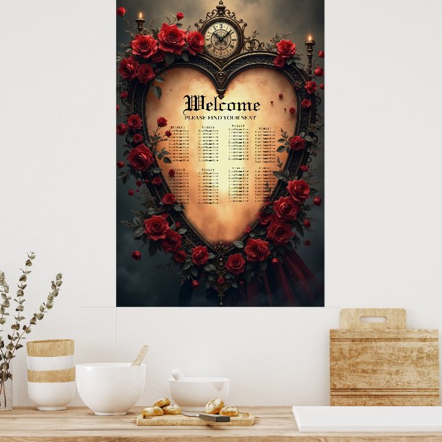 Affiche Amour Intemporel – Collection de Mariage Victorien (Cuisine)