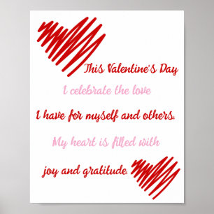 Affiche Amour Joie Et Gratitude