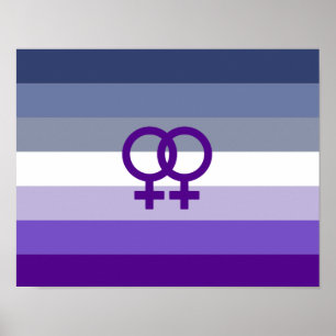 Affiche Amour Lesbien Butch Fierté WLW