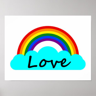 Affiche Amour - LGBT Rainbow