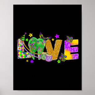Affiche Amour Mardi Gras Dent Jester Dents Dentiste Dentai