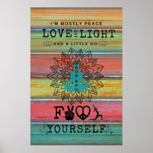 Affiche Amour narky et Yoga léger