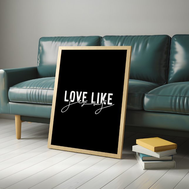 Affiche Amour noir comme Jésus chrétien  (Créateur téléchargé)