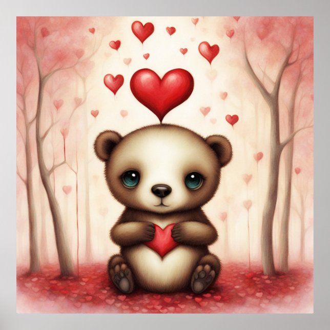 Affiche Amour Ours 1 (Devant)