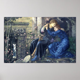 Affiche Amour parmi l'affiche de ruines