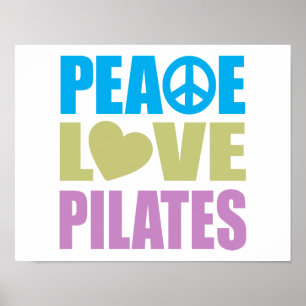 Affiche Amour Pilates de paix