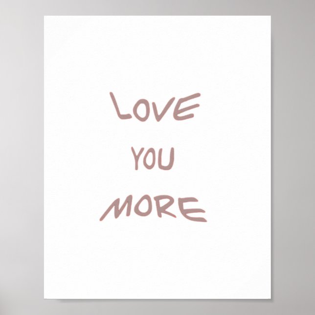 Affiche Amour Plus Esthétique Moderne  (Devant)