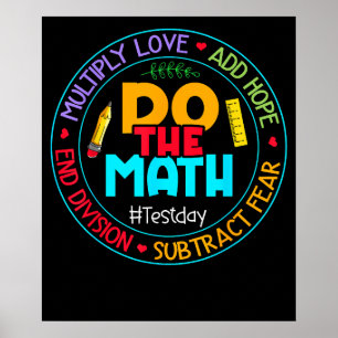 Affiche Amour Positif Espoir Peur Faire Le Test Math Jour