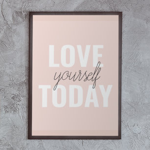 Affiche Amour Positif Vous-Même Aujourd'Hui Citation Paste