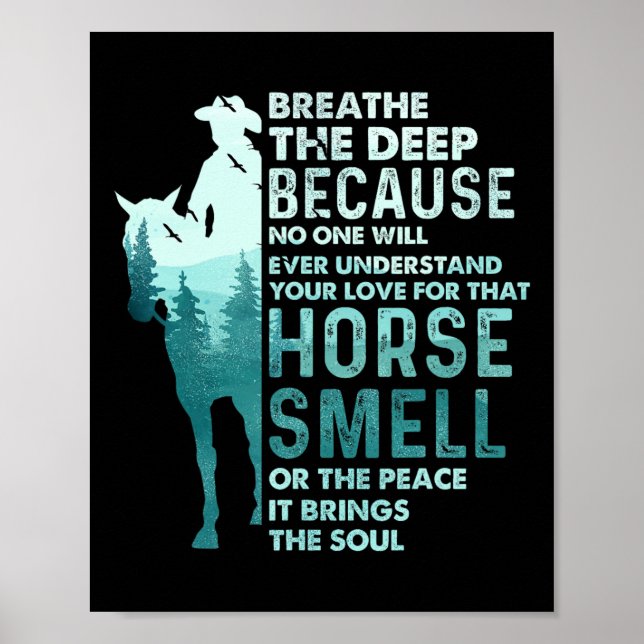 Affiche Amour Pour Cette Odeur De Cheval - Equestre Horseb (Devant)