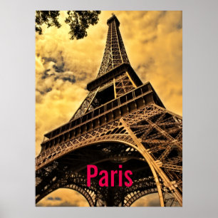 Affiche Amour & Romance Ville de Paris Tour Eiffel France