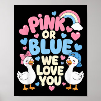 Affiche Amour Rose Ou Bleu Révélation De Genre Mignonne Dr
