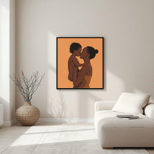 Affiche Amour Sacré – Art de la Maternité Afrocentrique