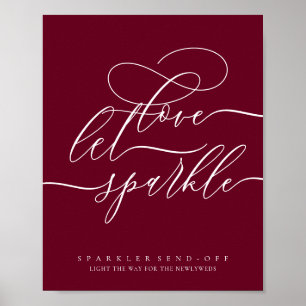 Affiche Amour Simple Chic Bourguignon