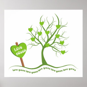 Affiche Amour Vert