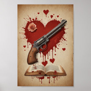 Affiche amour vintage