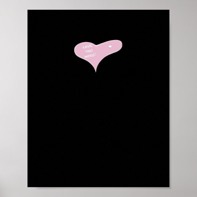 Affiche Amour Vous Plus Moderne Bleu  (Devant)