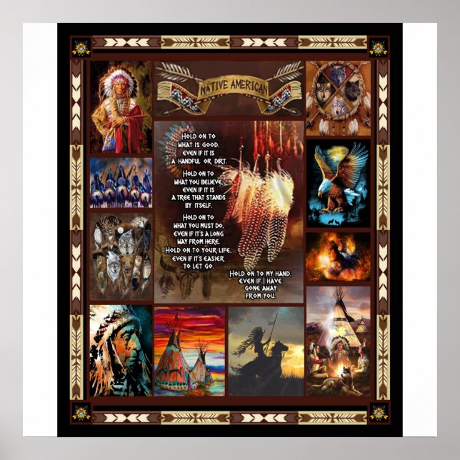 Affiche Amoureux Amérindien (Devant)