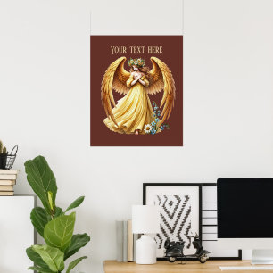 Affiche Amoureux de beaux anges personnalisables