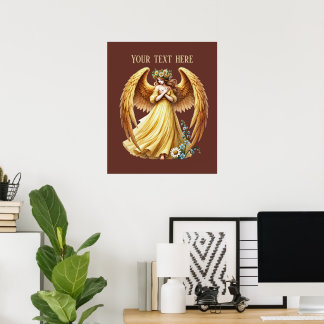 Affiche Amoureux de beaux anges personnalisables