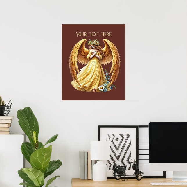 Affiche Amoureux de beaux anges personnalisables  (Bureau à domicile)