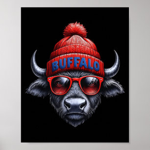 Affiche Amoureux de Buffalo pour hommes femmes tout-petit