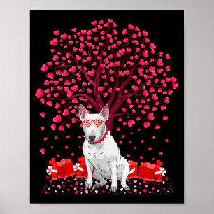 Affiche Amoureux de Bull Terrier Drôle de Bull Terrier Val
