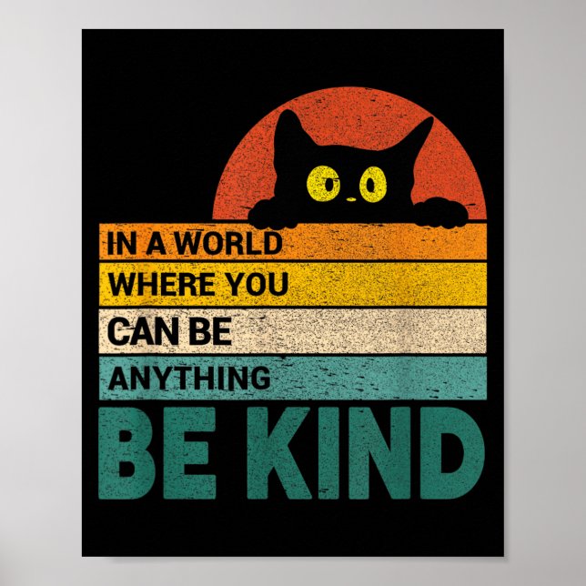Affiche Amoureux de chats gentils Citation de chats Propri (Devant)