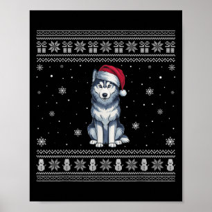 Affiche Amoureux de chien Husky de Sibérie Hommes Femmes S
