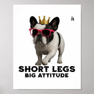 Affiche Amoureux de chiens Bouledogues Français
