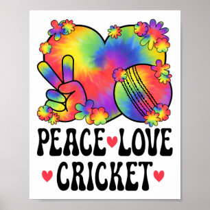 Affiche Amoureux de cricket Paix Amour Vêtement hippie 60s