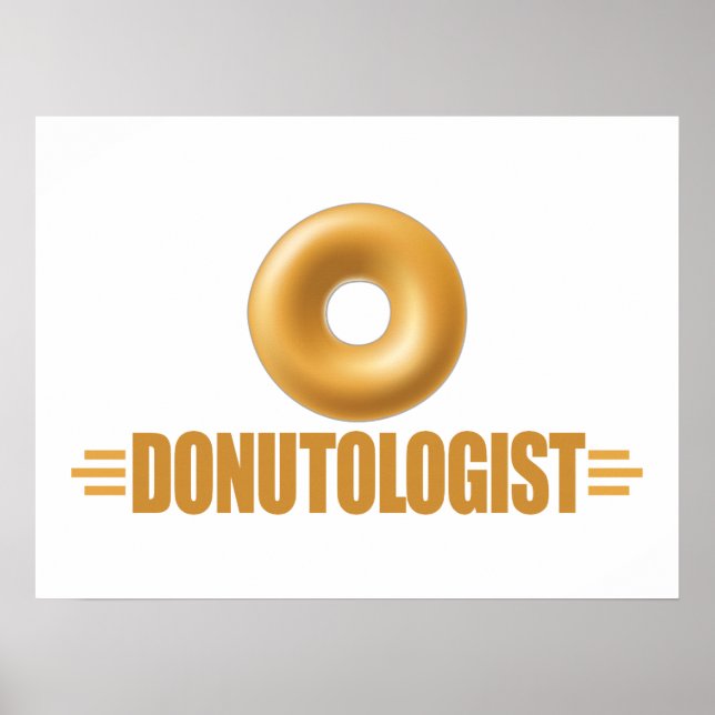 Affiche Amoureux de Donut glacé drôle (Devant)
